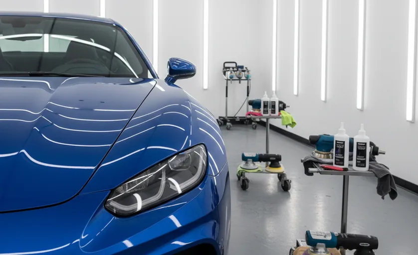 Immagine Auto all'interno dell'officina meccanica